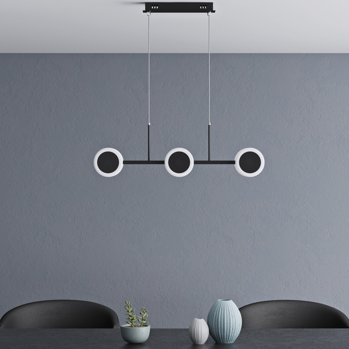 glasvilla Pendelleuchte LED Hängelampe Dimmbar mit Fernbedienung Verstellbares Kabel Hängeleuchte für Esszimmer Wohnzimmer Schlafzimmer