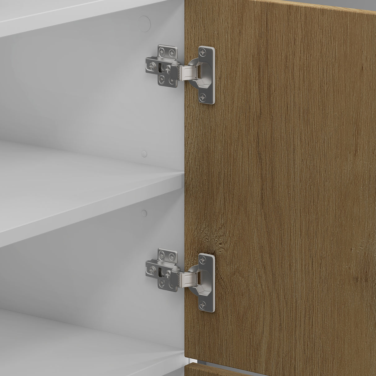 glasvilla Schuhschrank Schuhkommode mit 3 Schränken BTH: 45x36x120 cm Schuhregal Möbel Schuhschrank02