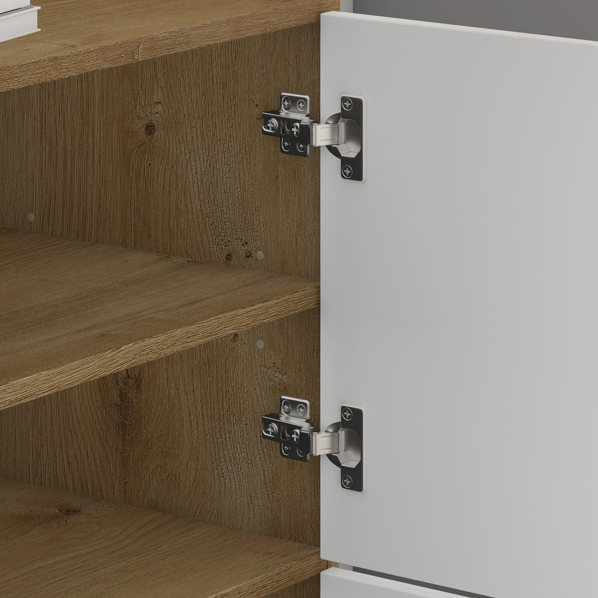 glasvilla Schuhschrank Schuhkommode mit 3 Schränken BTH: 45x36x120 cm Schuhregal Möbel Schuhschrank02