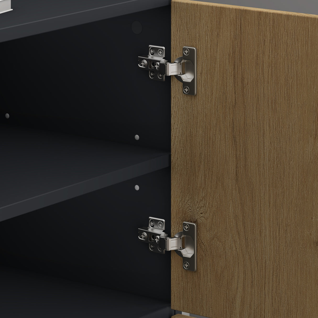 glasvilla Schuhschrank Schuhkommode mit 3 Schränken BTH: 45x36x120 cm Schuhregal Möbel Schuhschrank02