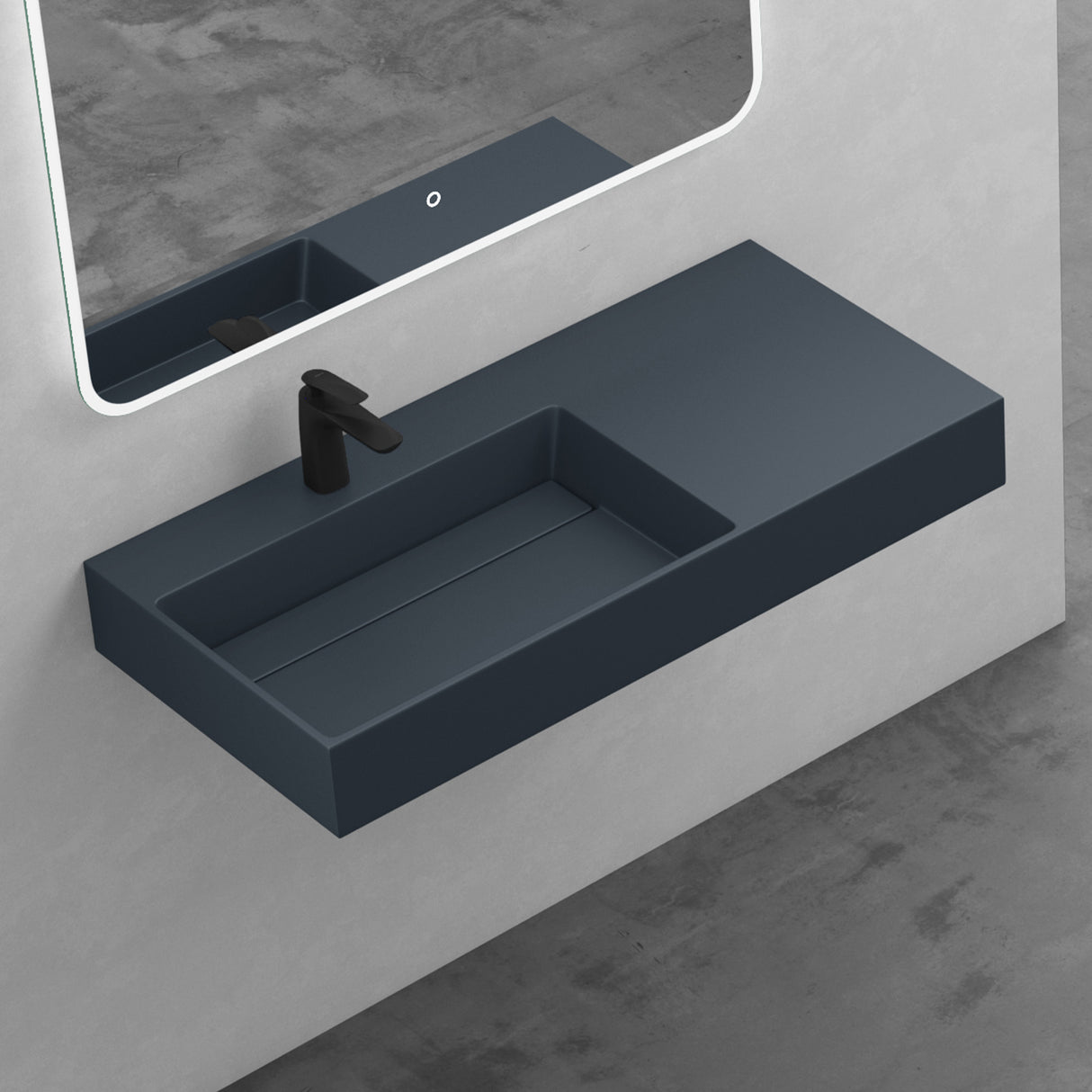 lavabo à poser Glasvilla, lavabo suspendu en fonte minérale Col12