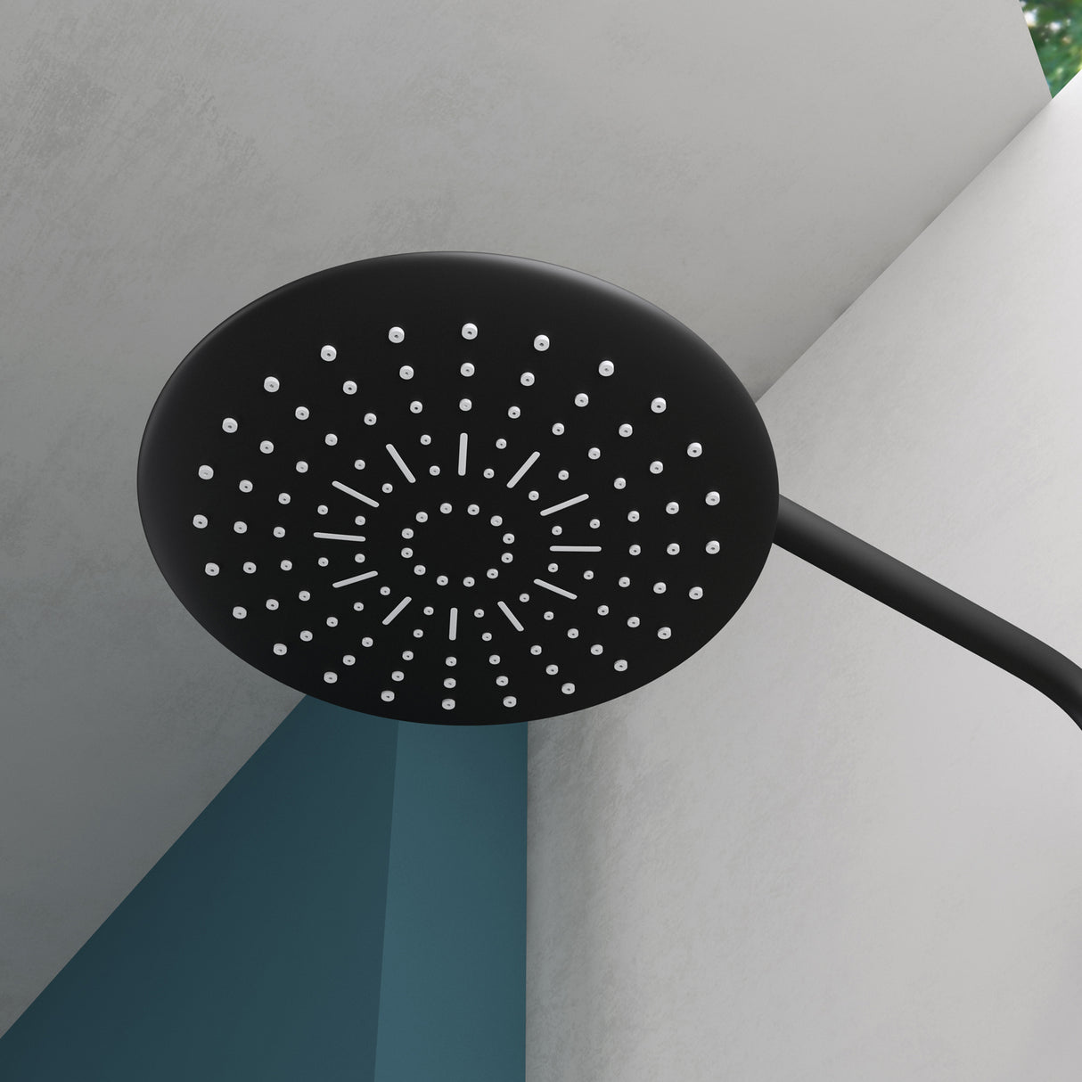 glasvilla Duschsystem mit Hand- und Kopfbrause Regendusche Duscharmatur mit Wandhalterungs-Set