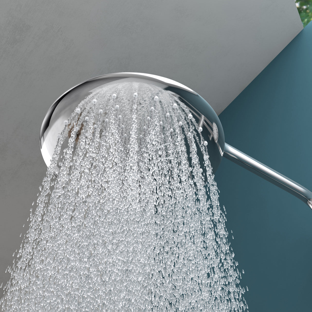 glasvilla Duschsystem mit Hand- und Kopfbrause Regendusche Duscharmatur mit Wandhalterungs-Set