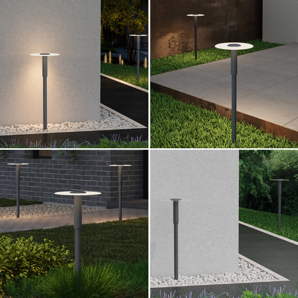 glasvilla Außenleuchte ⌀300xH804mm IP65 Wegeleuchte Außen | Pollerleuchte für Garten, 3000K Stehlampe Gartenlampe | Außenlampe Standleuchte 6W StellaeLights