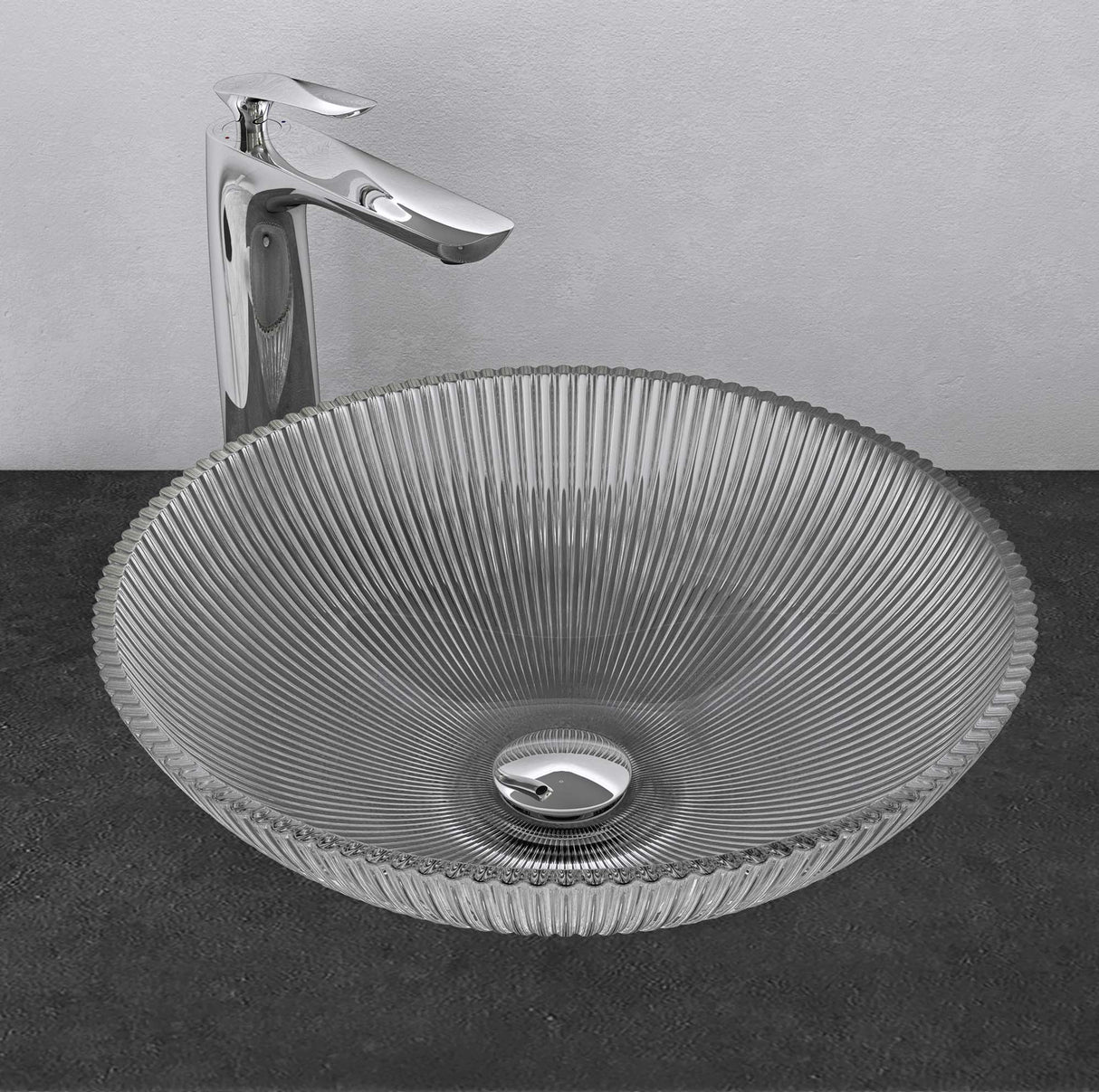 glasvilla Waschbecken Glas Aufsatzwaschbecken Glaswaschbecken Handwaschbecken Rund Waschschale