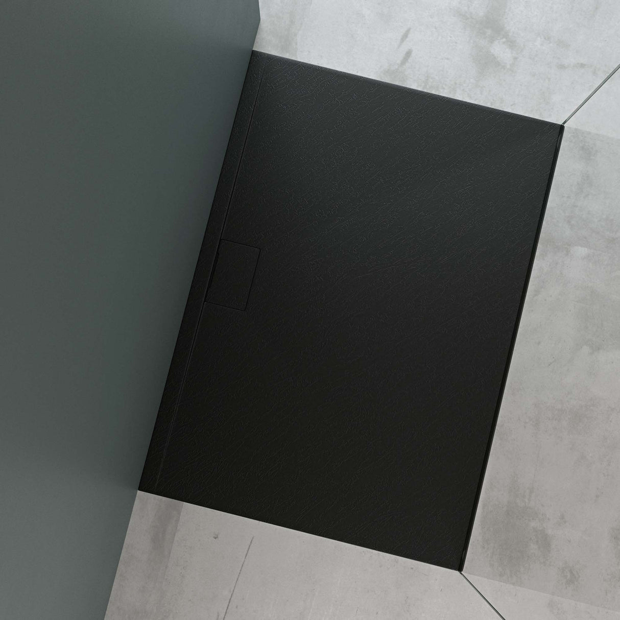 glasvilla Receveur de Douche Bac À Douche en Solid Surface Raccords DIN Geoma07