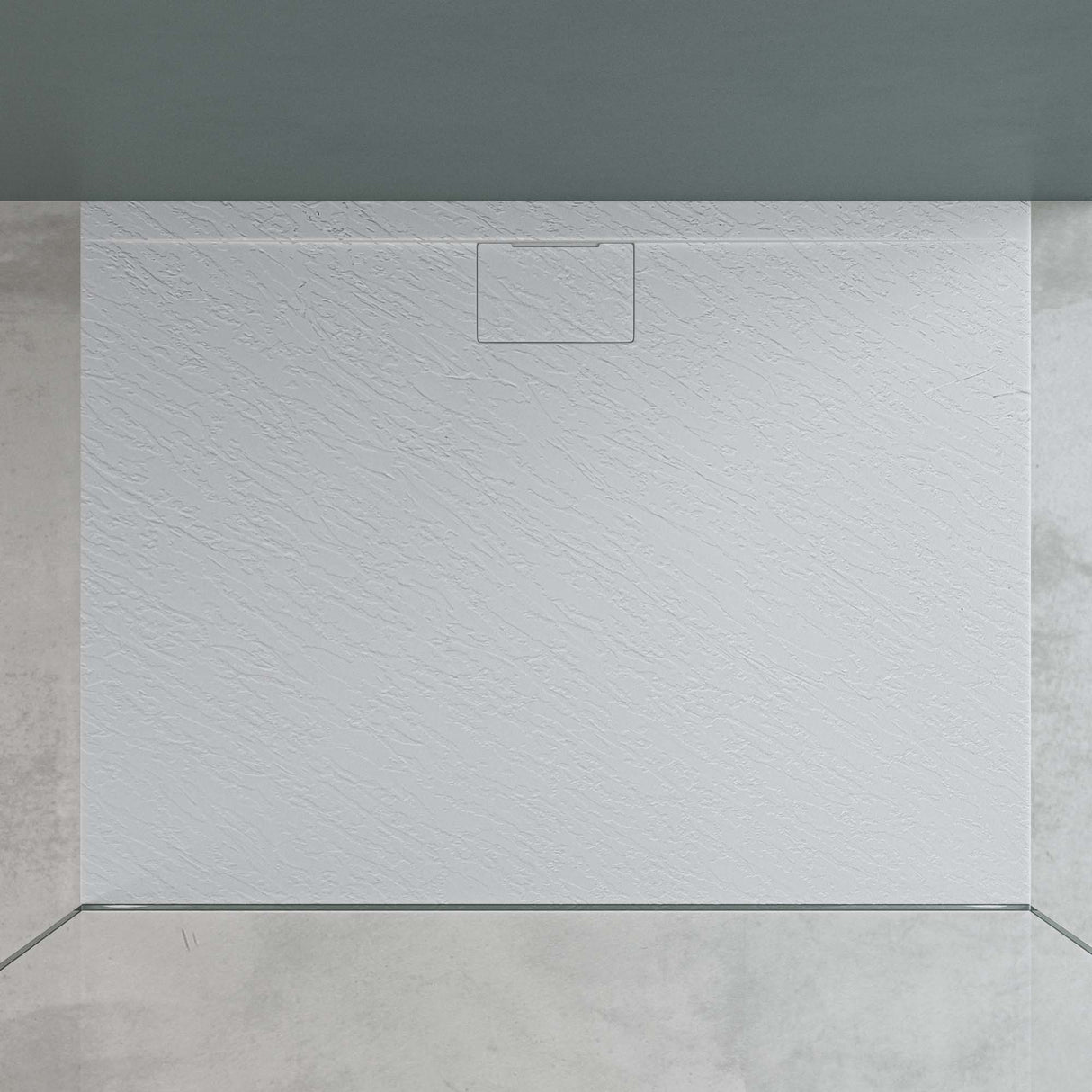 glasvilla Receveur de Douche Bac À Douche en Solid Surface Raccords DIN Geoma07