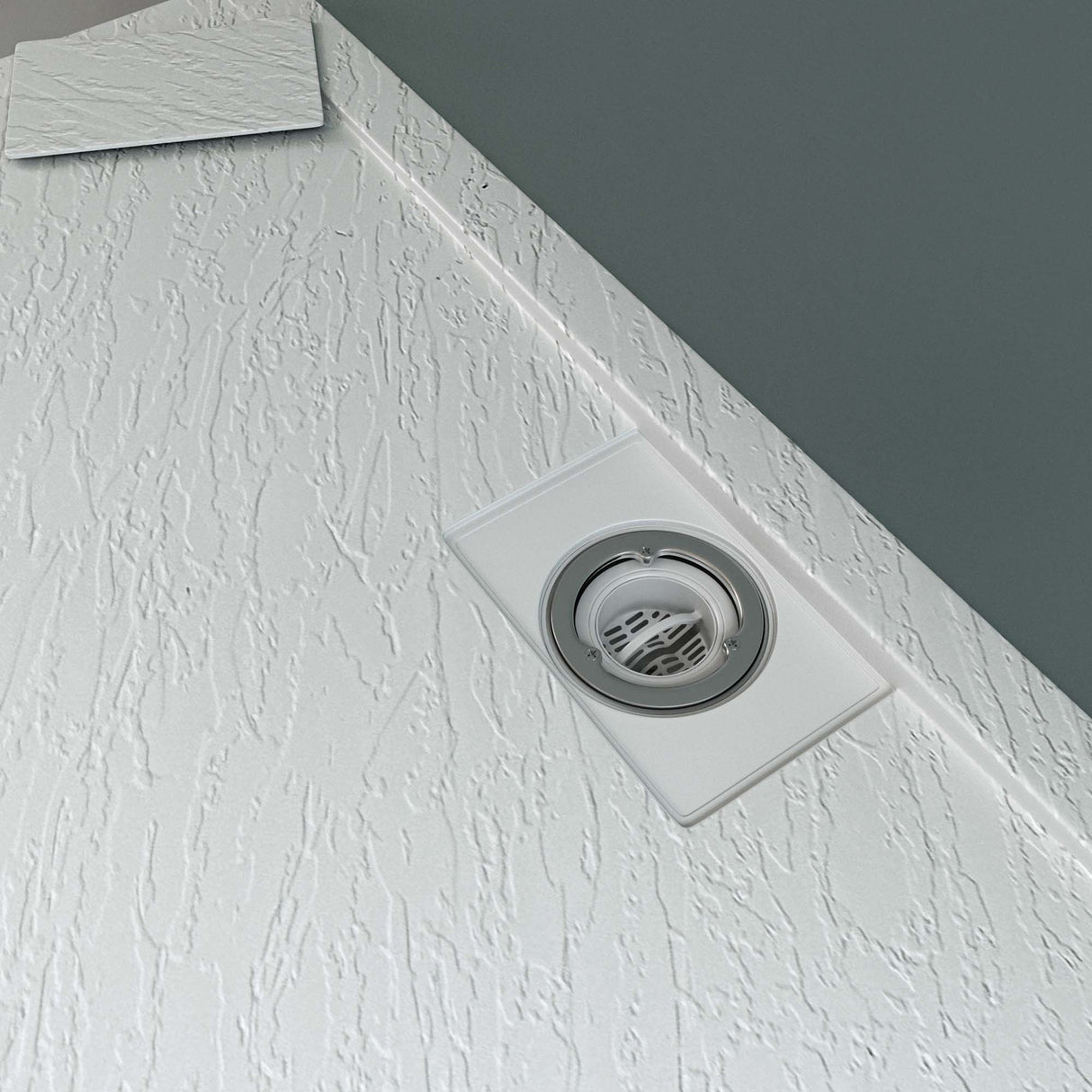 glasvilla Receveur de Douche Bac À Douche en Solid Surface Raccords DIN Geoma07