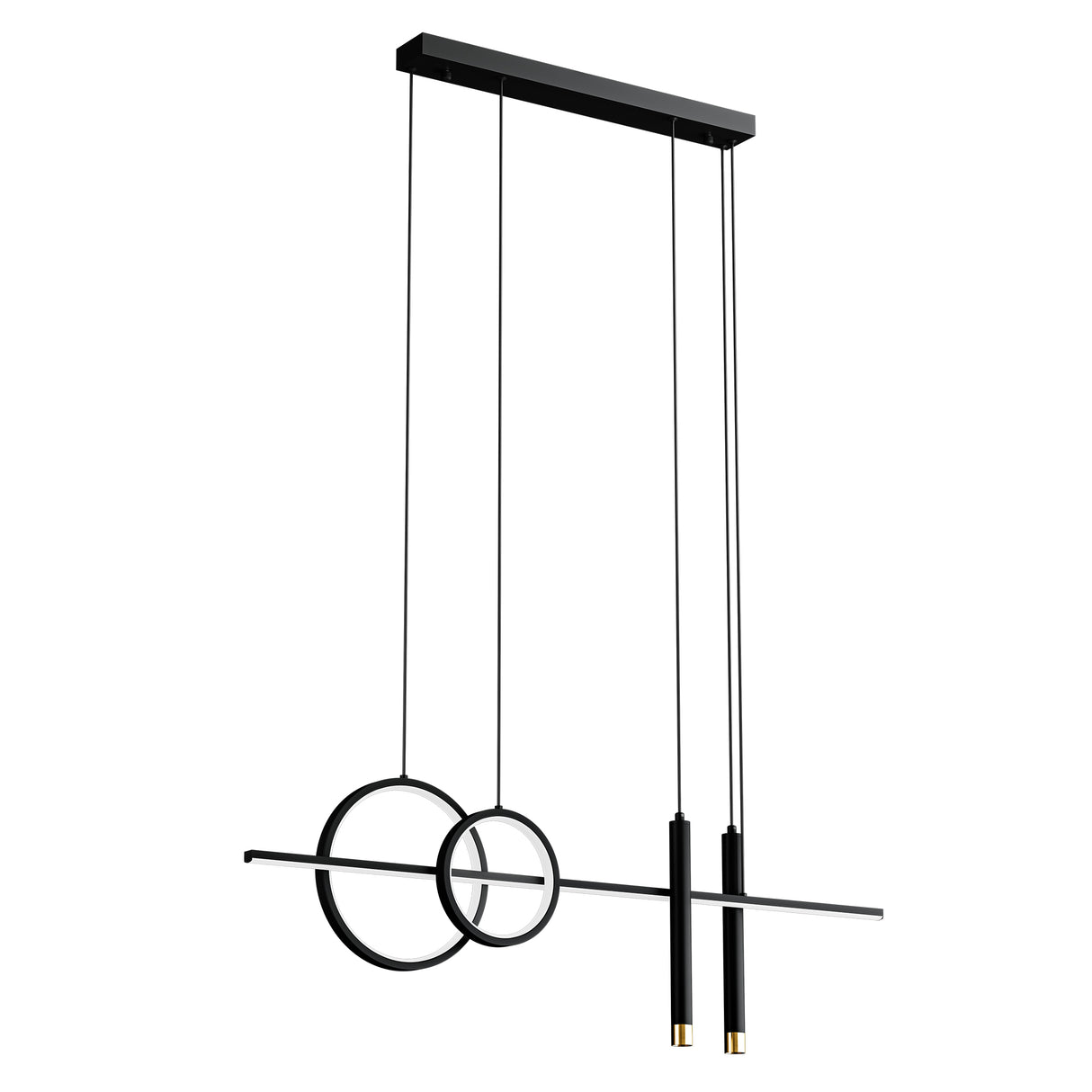 glasvilla Pendelleuchte 100cm LED Hängelampe Linear design 3000K/4000K/6000K Verstellbares Kabel 38W Hängeleuchte für Esszimmer Wohnzimmer Schlafzimmer