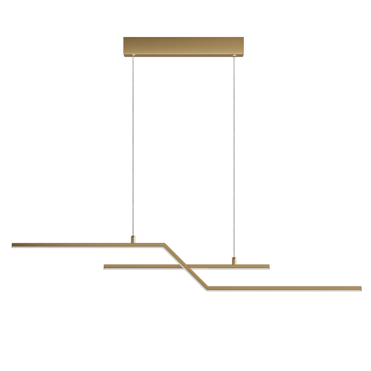 Glasvilla Design – Lámpara colgante LED lineal 105 cm, 3 temperaturas de color 3000K–6000K (18W)