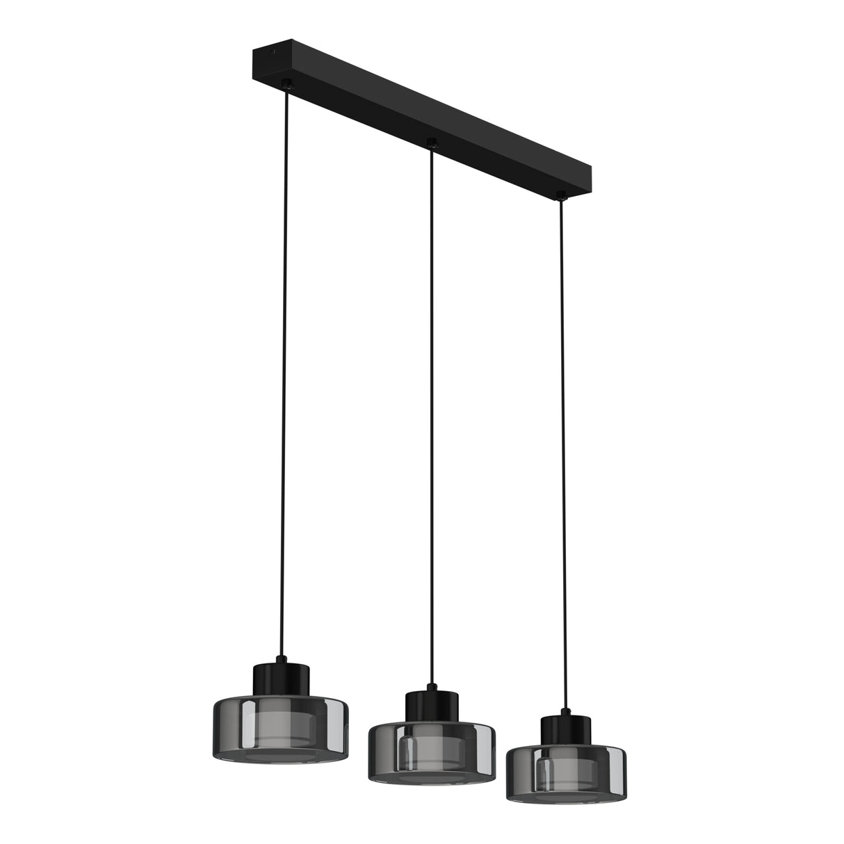 Glasvilla Design – Lámpara colgante LED negra regulable 3000K–6000K con cable ajustable