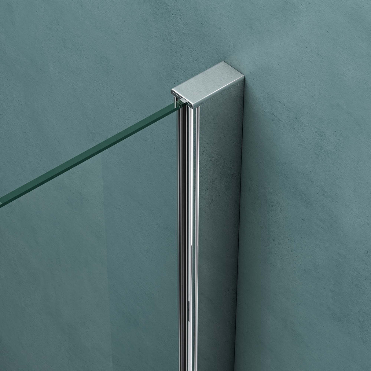 glasvilla Fünfeck-Duschkabine mit Duschtasse Duschwand Echtglas ebenerdige Montage möglich 8mm ESG Dusche Ravenna08