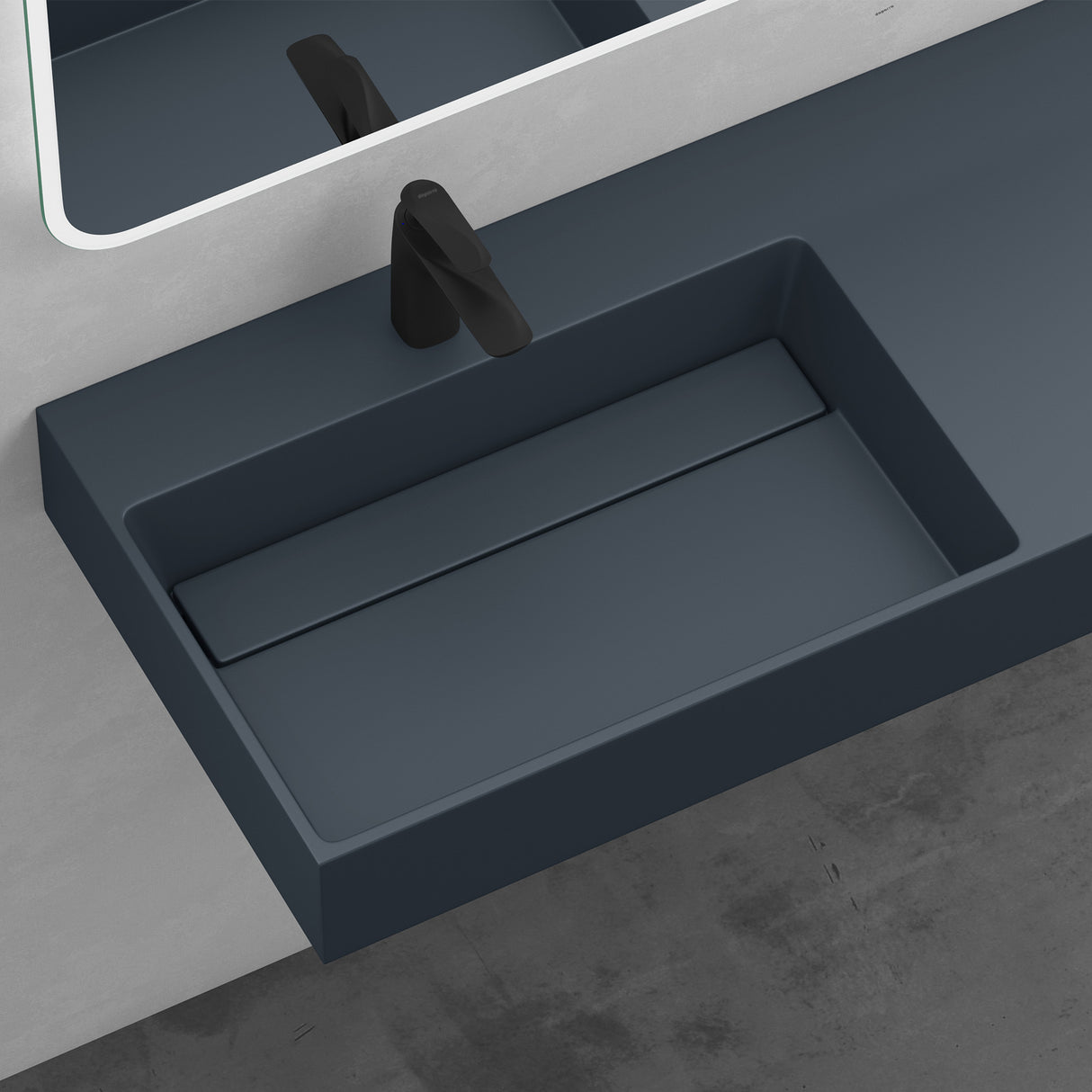 lavabo à poser Glasvilla, lavabo suspendu en fonte minérale Col12