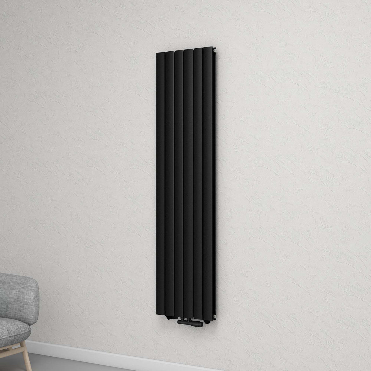 glasvilla Badheizkörper flach Mittelanschluss und Seitenanschluss Paneelheizkörper Badheizung Einlagig aus Stahl FV