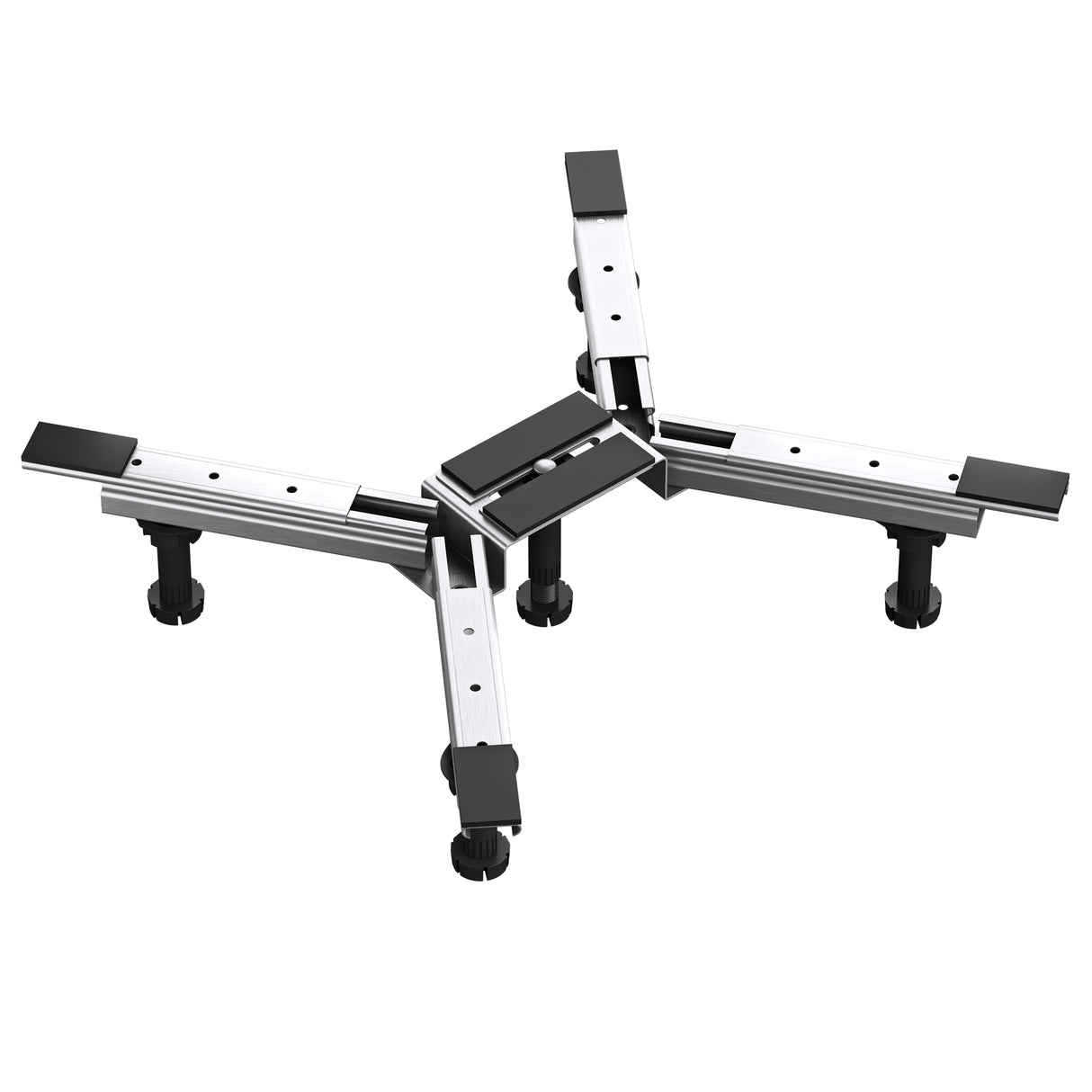 glasvilla Duschwannenfüße Duschwannenfuß Brausewannenfuß Montagefuß für Duschwannen in X-Form Duschwannengestell mit 5 Stellfüßen