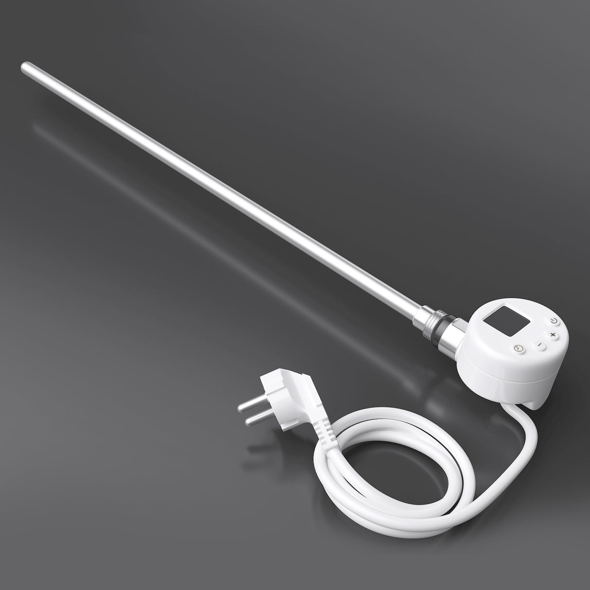 glasvilla Heizstab mit Thermostat Elektroheizstab mit LCD Bildschirm Heizpatrone aus Edelstahl Heizelement für Badheizkörper Heizungen Handtuchhalter