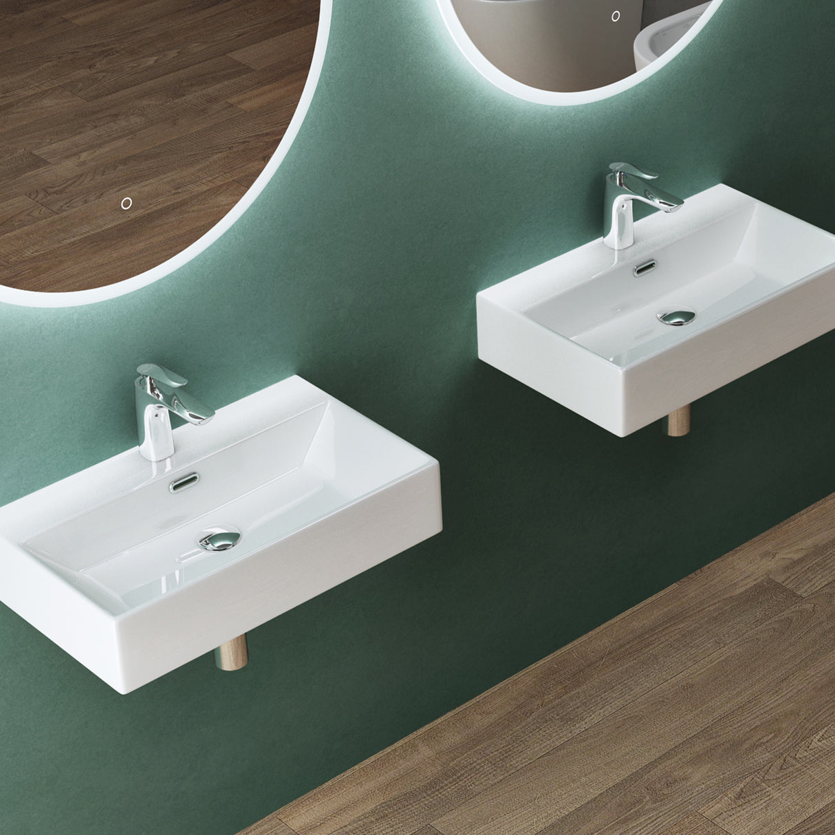 glasvilla Waschbecken keramik Aufsatzwaschbecken Hängewaschbecken Waschtisch mit Nano-Bechichtung Brüssel206