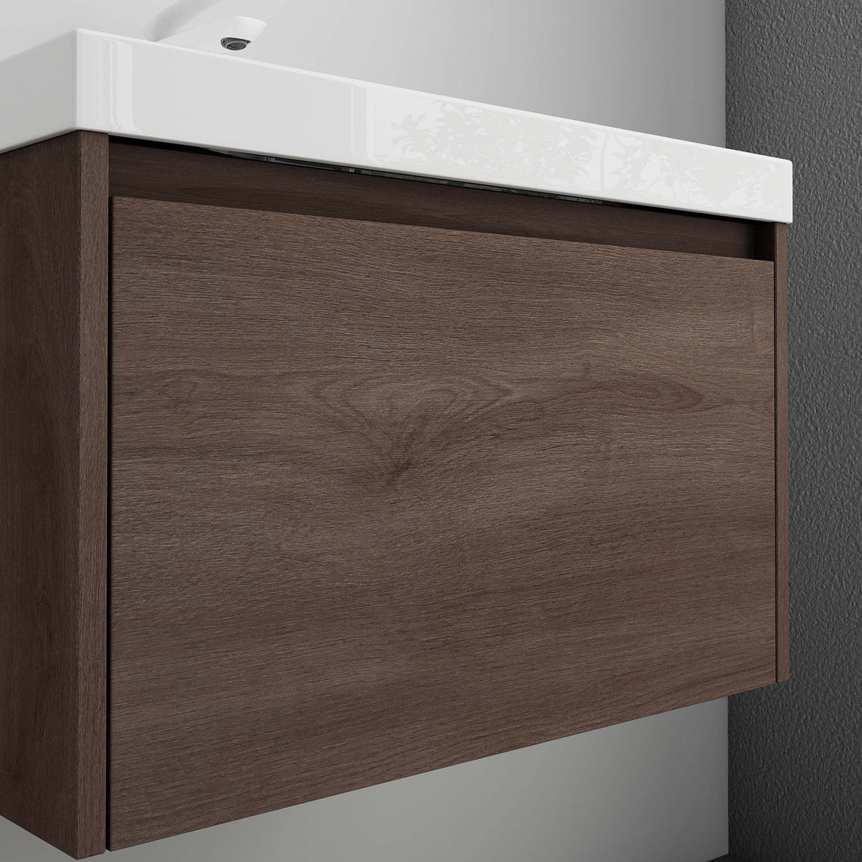 glasvilla Badmöbelset Badezimmermöbel Waschbeckenunterschrank mit Waschschbecken aus Mineralguss Salerno