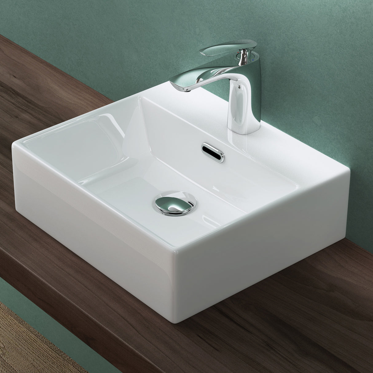 glasvilla Waschbecken keramik Aufsatzwaschbecken Hängewaschbecken Waschtisch mit Nano-Bechichtung Brüssel206