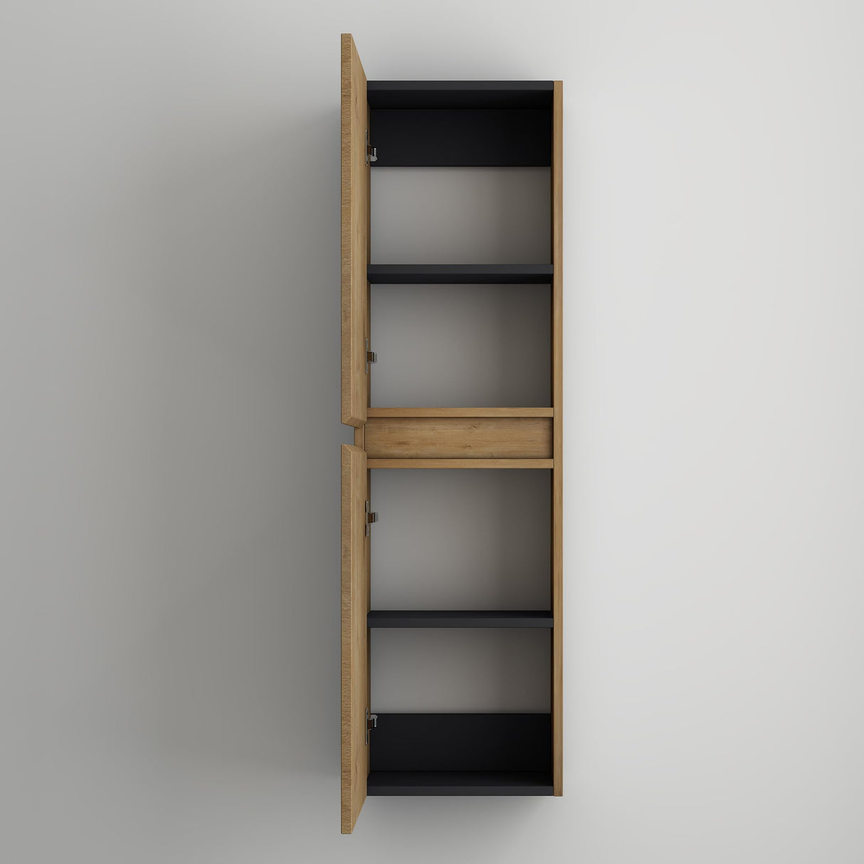 glasvilla Seitenschrank Badezimmerschrank mit 2 Türen und 4 Fächern Badregal Allzweckschrank Badschrank BTH: 35x20x120 cm Verona