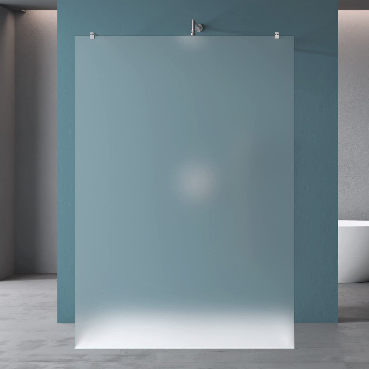 glasvilla Duschwand Duschabtrennung 2 Haltestange für Walk-In Dusche 10mm ESG-Sicherheitsglas mit Nanobeschichtung Rechteckiger Stabilisator Bremen02+2