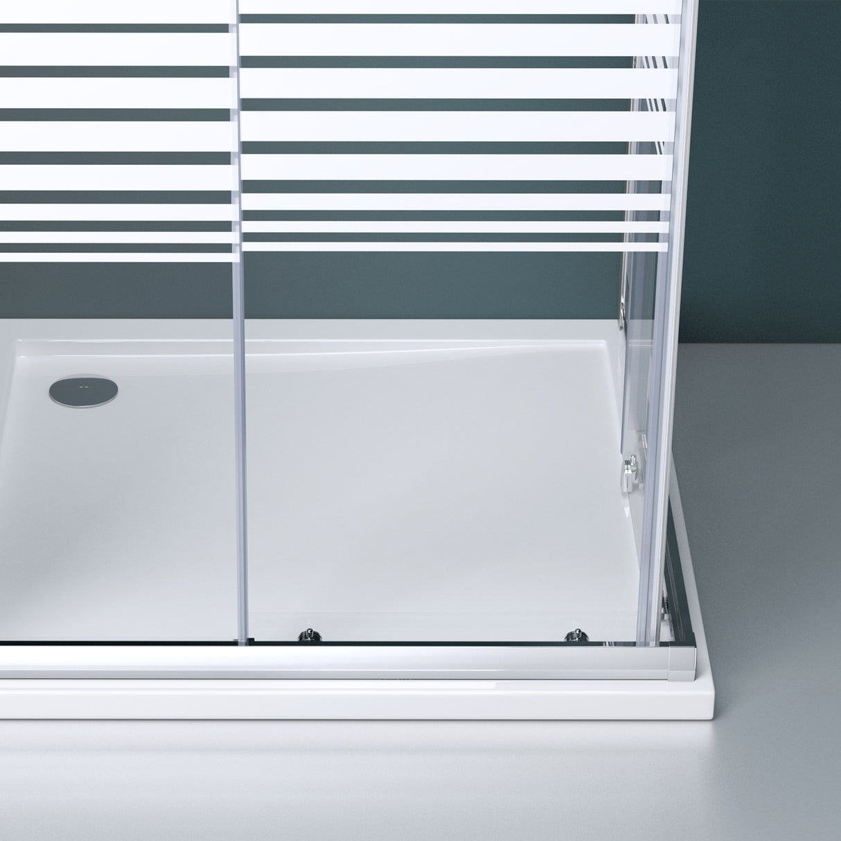 glasvilla Box doccia Angolare in Vetro, Cabina Bagno con Doppia Porta Scorrevole, Box Cabina Doccia in Vetro di Sicurezza ESG da 6 mm, Ravenna16MS