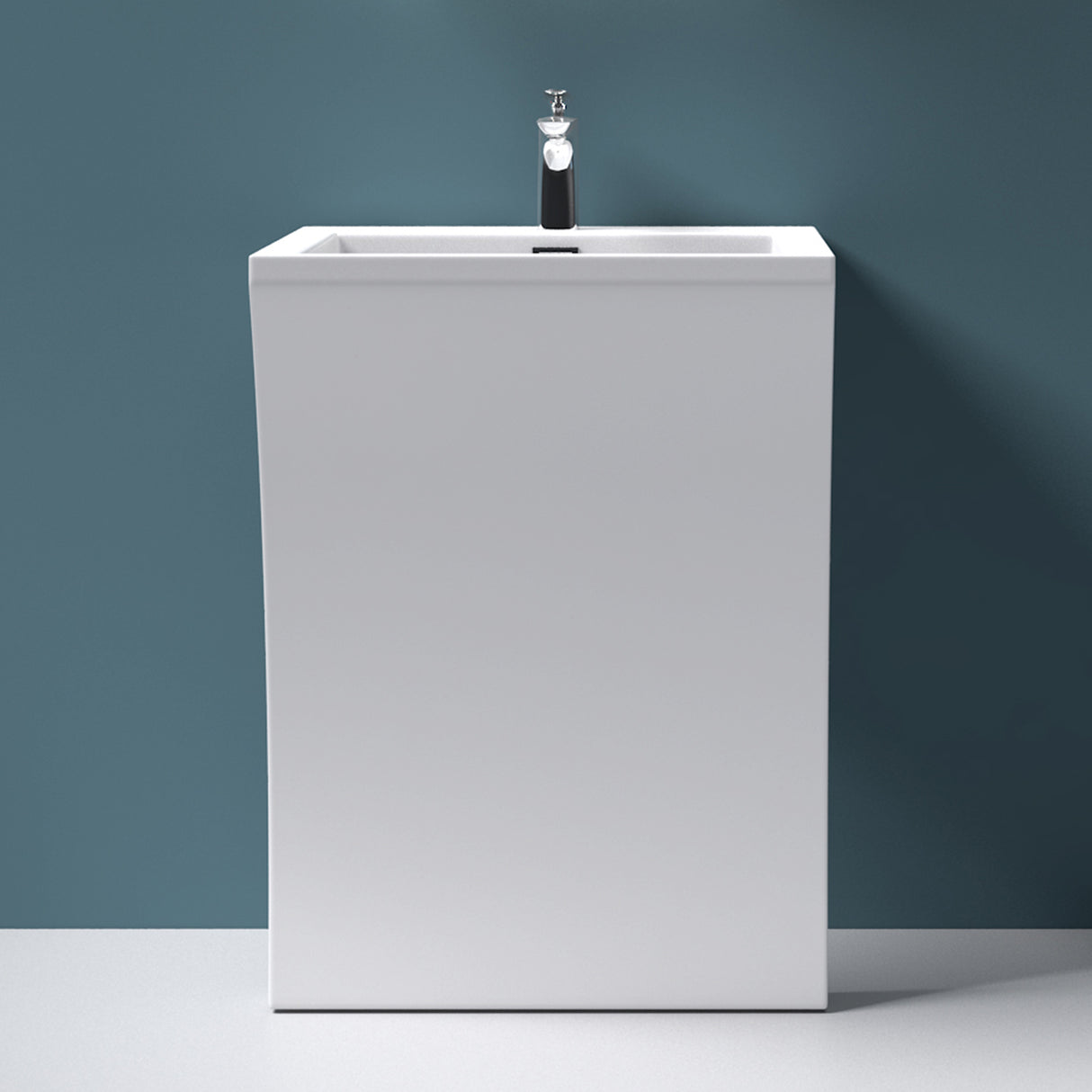 glasvilla Standwaschbecken Eckig Design Standwaschtisch Col07 Gussmarmor Design Waschplatz Waschsäule Standsäule