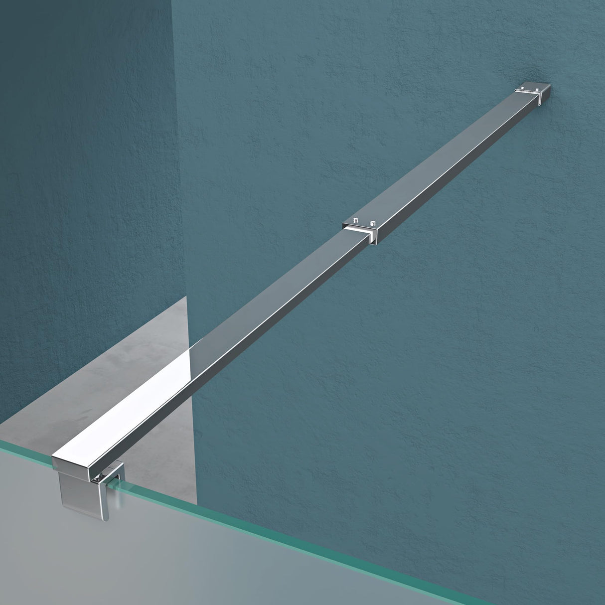 glasvilla Duschwand für Dusche Duschabtrennung Walk-In Dusche ESG-Sicherheitsglas 8mm NANO Glas BRAM1 & BRAM3 Bremen1VS