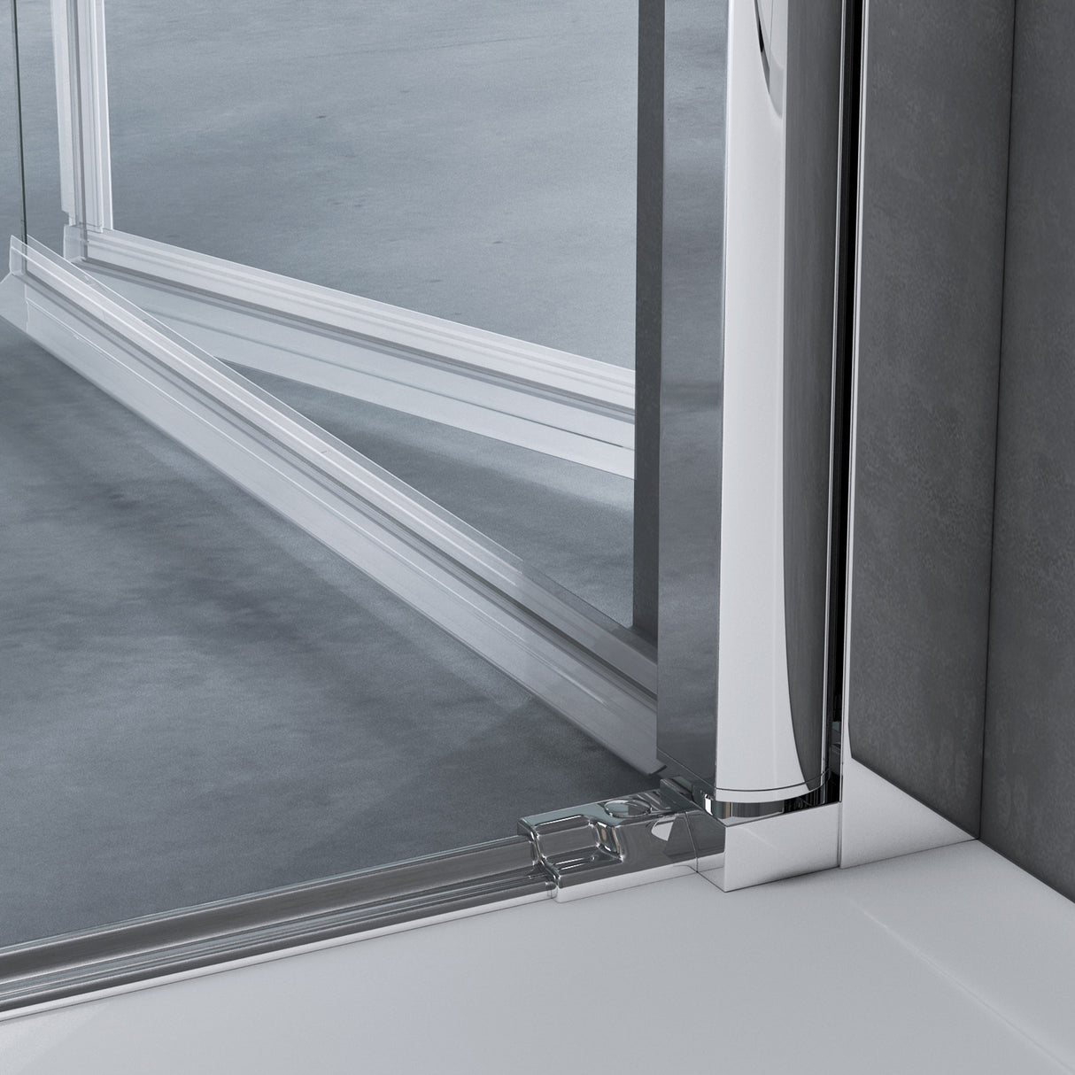 glasvilla Duschkabine Duschabtrennung 8mm ESG-Sicherheitsglas Nano-Beschichtung Hebe-Senk-Mechanismus Rav37-Plus