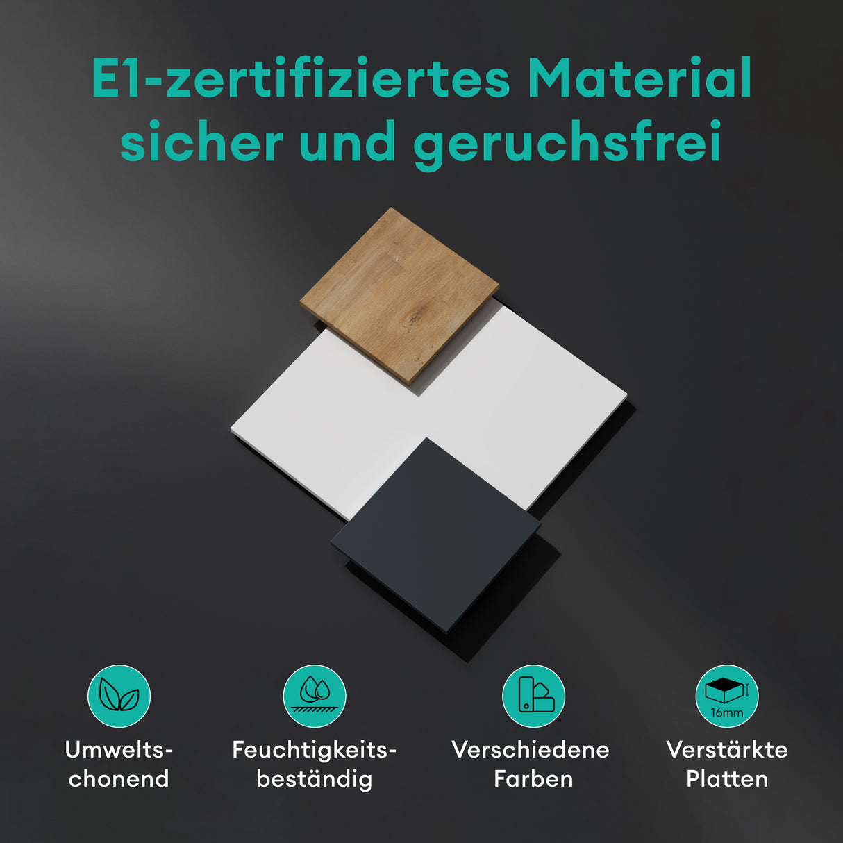 glasvilla Fernsehtisch Fernsehschrank TV Schrank Verdeckter Griff mit Soft-Close Lowboard Hängeschrank für Wohnzimmer Fernsehschrank02