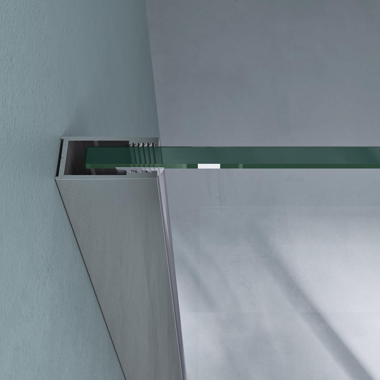 glasvilla Duschkabine Chrom und Schwarz Duschabtrennung mit Drehtür Hebe-Senk-Mechanismus 8mm ESG-Sicherheitsglas Nano-Beschichtung Ravenna66K