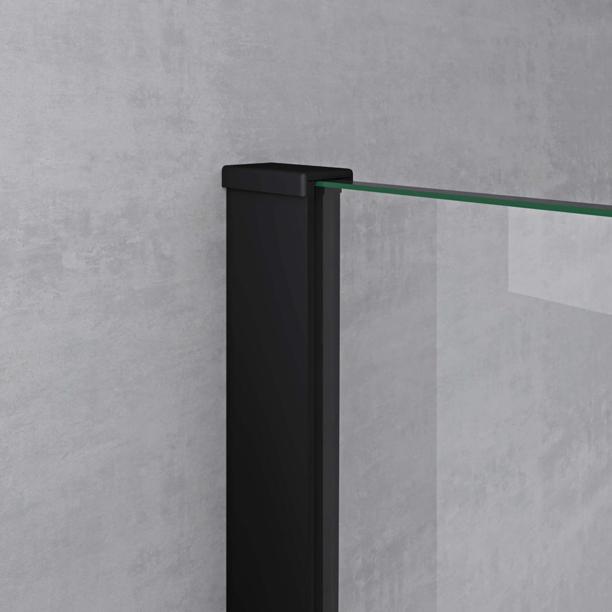 glasvilla Duschkabine Duschabtrennung 6mm ESG inkl. NANO-Beschichtung in Klarglas mit Handtuchhaken Rav64K Schwarz