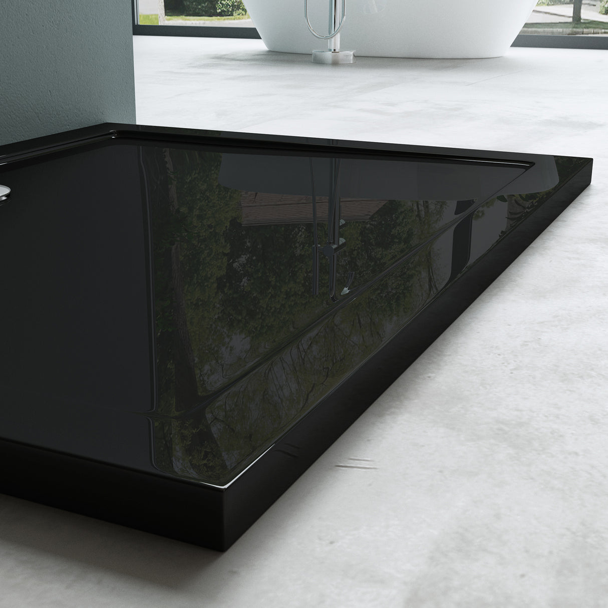 glasvilla Duschwanne Duschtasse aus hochwertigem Acryl Rechteckig 90-160cm Faro