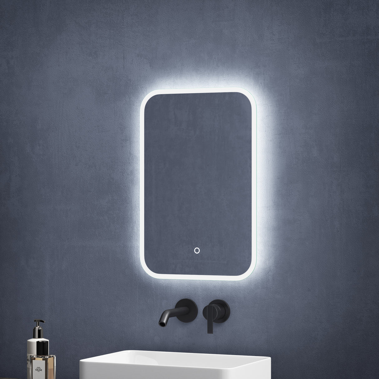 glasvilla Wandspiegel Badezimmer Spiegel LED Bad-Spiegel mit Touchschalter, Beschlagfrei durch Antifog-Schicht Nova-02