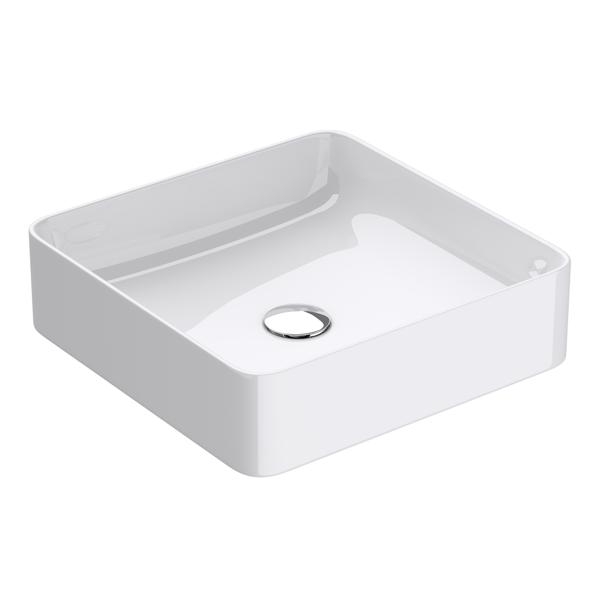 glasvilla Waschbecken weiß Aufsatzwaschbecken Waschschale aus Keramik Brüssel105