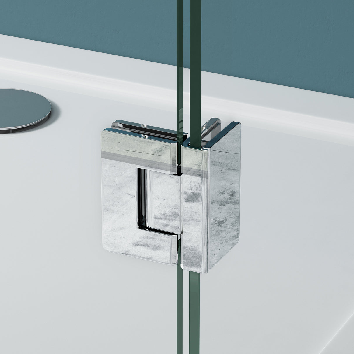 glasvilla Duschkabine U-Form Duschabtrennung 8mm ESG in Klarglas Nano-Beschichtung Ravenna40UK