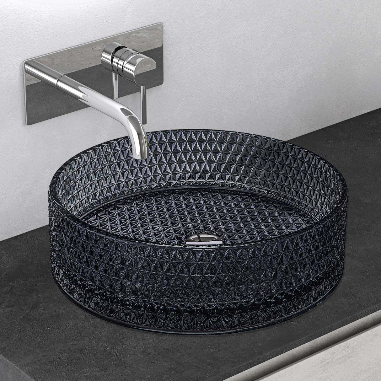 glasvilla Waschbecken Glas Aufsatzwaschbecken Glaswaschbecken Handwaschbecken Rund Waschschale