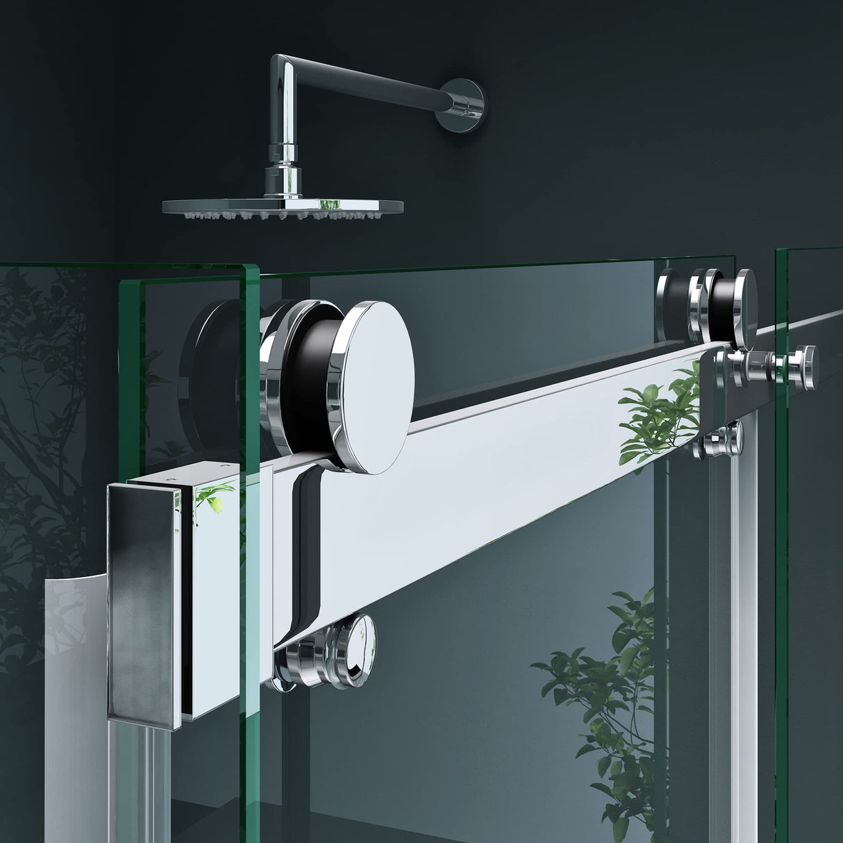 glasvilla Eckdusche Duschkabine Sicherheitsglas 8mm ESG beidseitige NANO-Beschichtung Schiebetür Dusche Ravenna17K