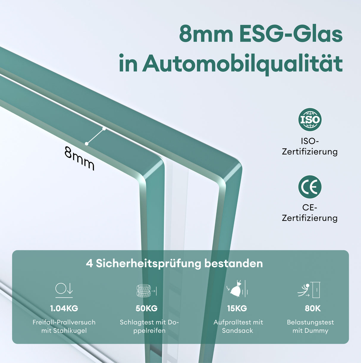 glasvilla Glasschiebetür komplettset Zimmertür Matt Schwarz 8mm ESG-Sicherheitsglas, Schiebetür Glas schwarz gebürstet mit Laufschiene aus Aluminium Muranino-001