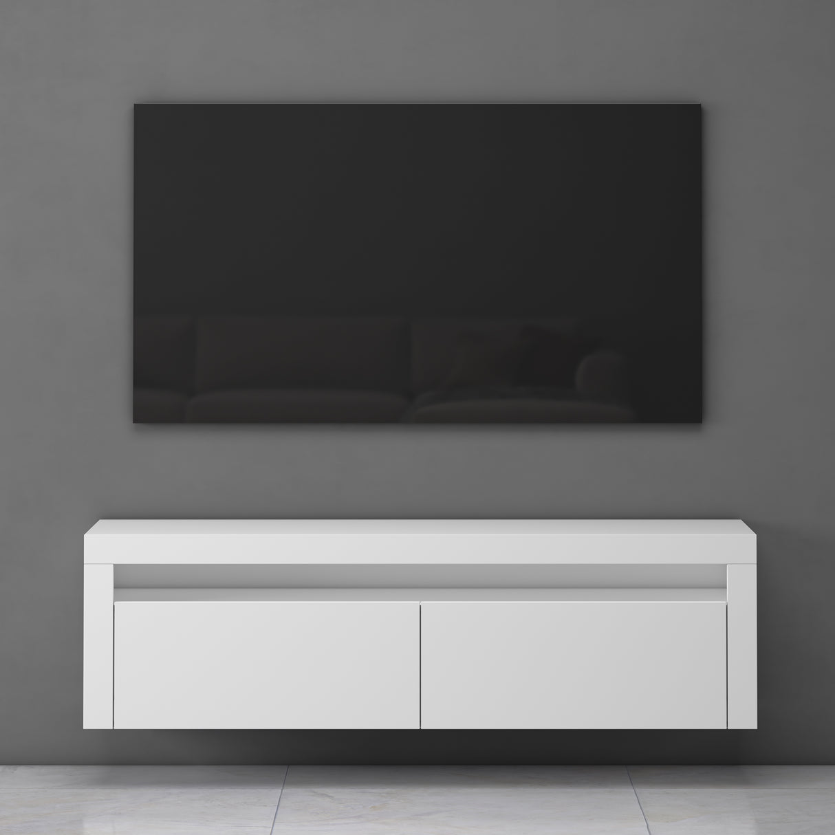 glasvilla Fernsehschrank TV Schrank Lowboard Hängeschrank 2 Türen mit Soft-Close Fernsehtisch für Wohnzimmer BTH: 160x40x46 cm Fernsehschrank01