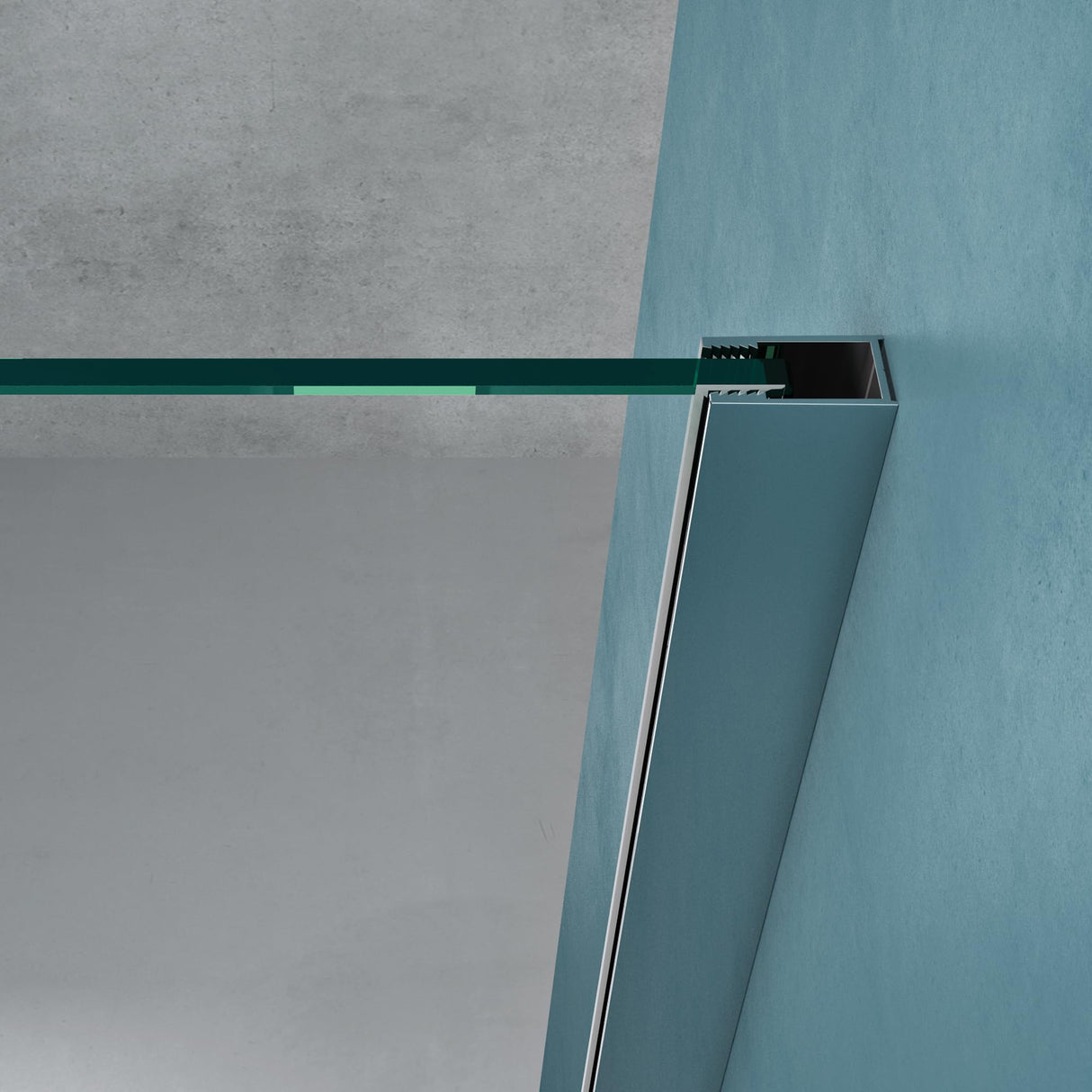 glasvilla Duschwand für Dusche Duschabtrennung mit 2 festen Seitenelementen 8mm ESG-Sicherheitsglas Walk-In Dusche Klarglas NANO-Versiegelung Bremen01K/MS-T