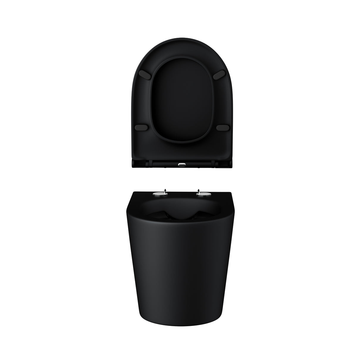 glasvilla Spülrandlos Wand WC Hänge WC Spülrandloses Toilette Softclose WC-Sitz Aachen108