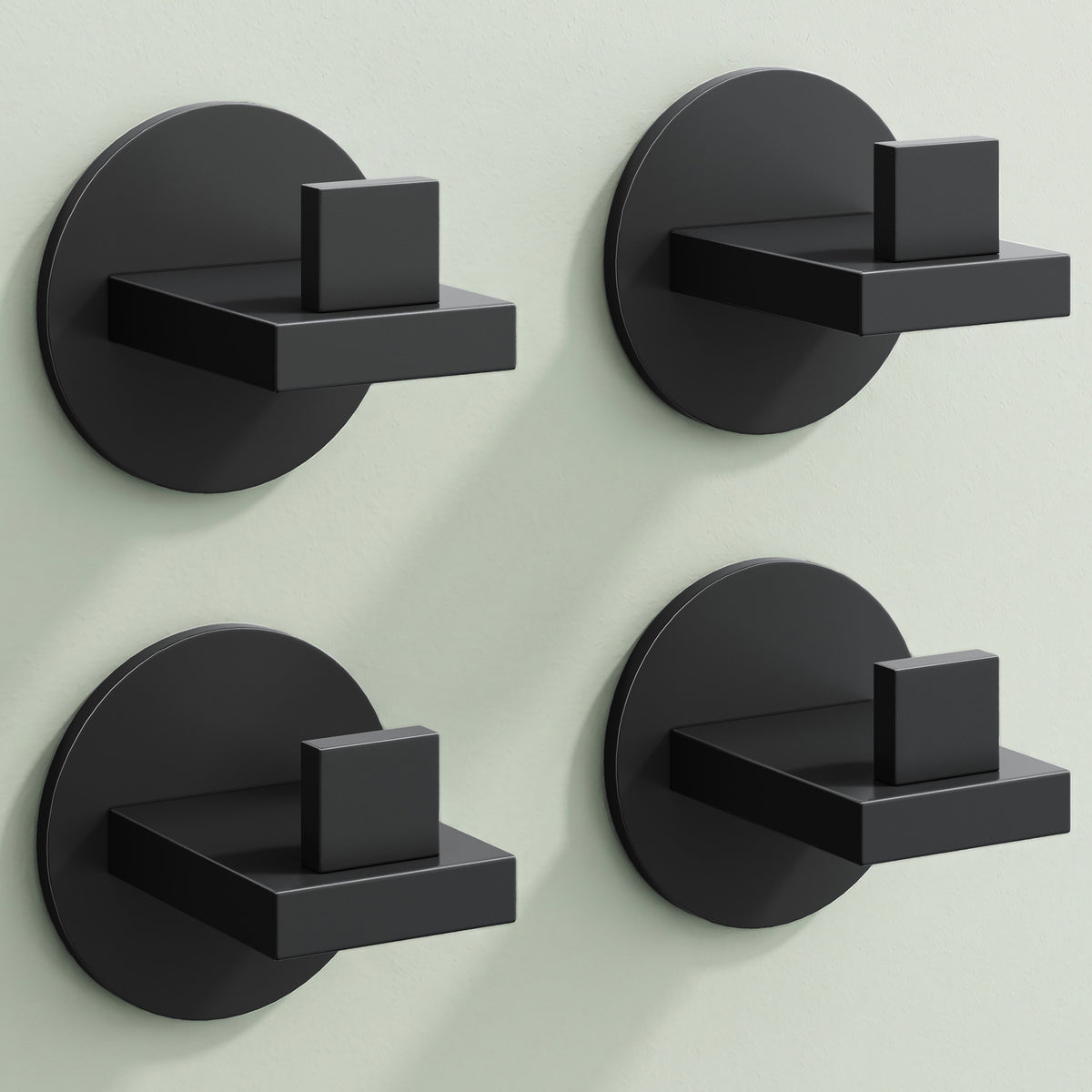 glasvilla Kleiderhaken Wandgarderobe Wandhaken aus Edelstahl Garderobenleiste Garderobenhaken Stalo-08+Stalo-09
