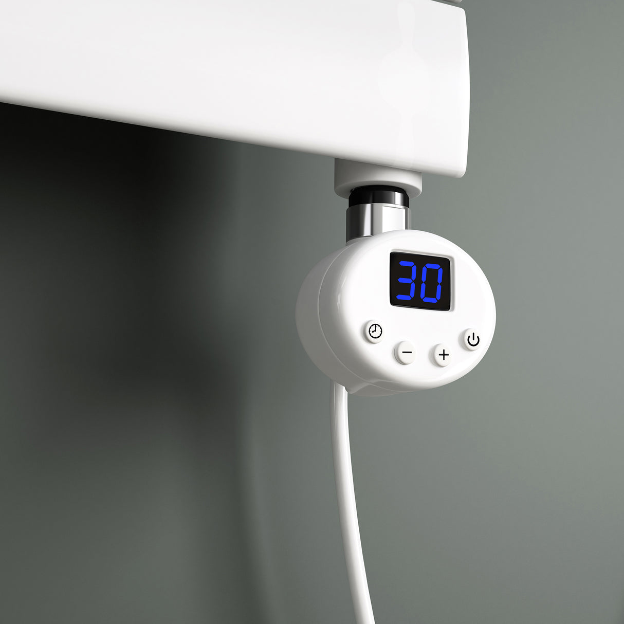 glasvilla Heizstab mit Thermostat Elektroheizstab mit LCD Bildschirm Heizpatrone aus Edelstahl Heizelement für Badheizkörper Heizungen Handtuchhalter