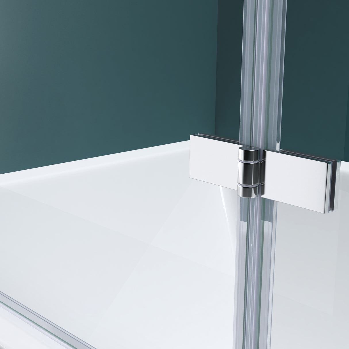 glasvilla Duschwand für Badewanne Badewannenwand Badewannenfaltwand 6mm Sicherheitsglas mit NANO-Versiegelung Badewannenaufsatz Badewannentrennwand Cortona116