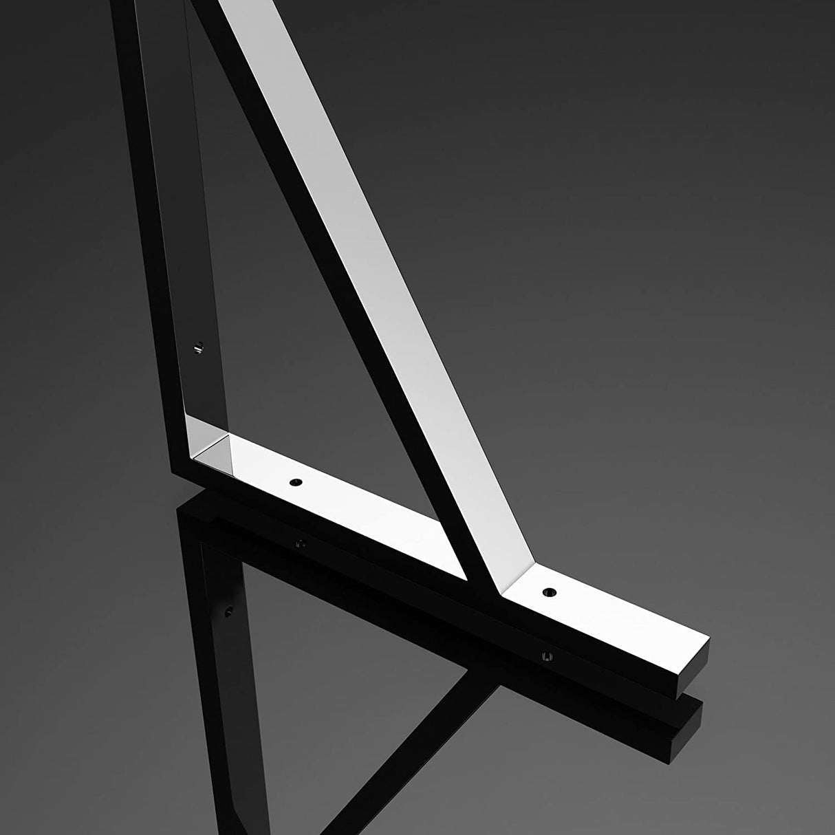 glasvilla Design Wandkonsole aus Edelstahl Waschtisch Halterung WH02