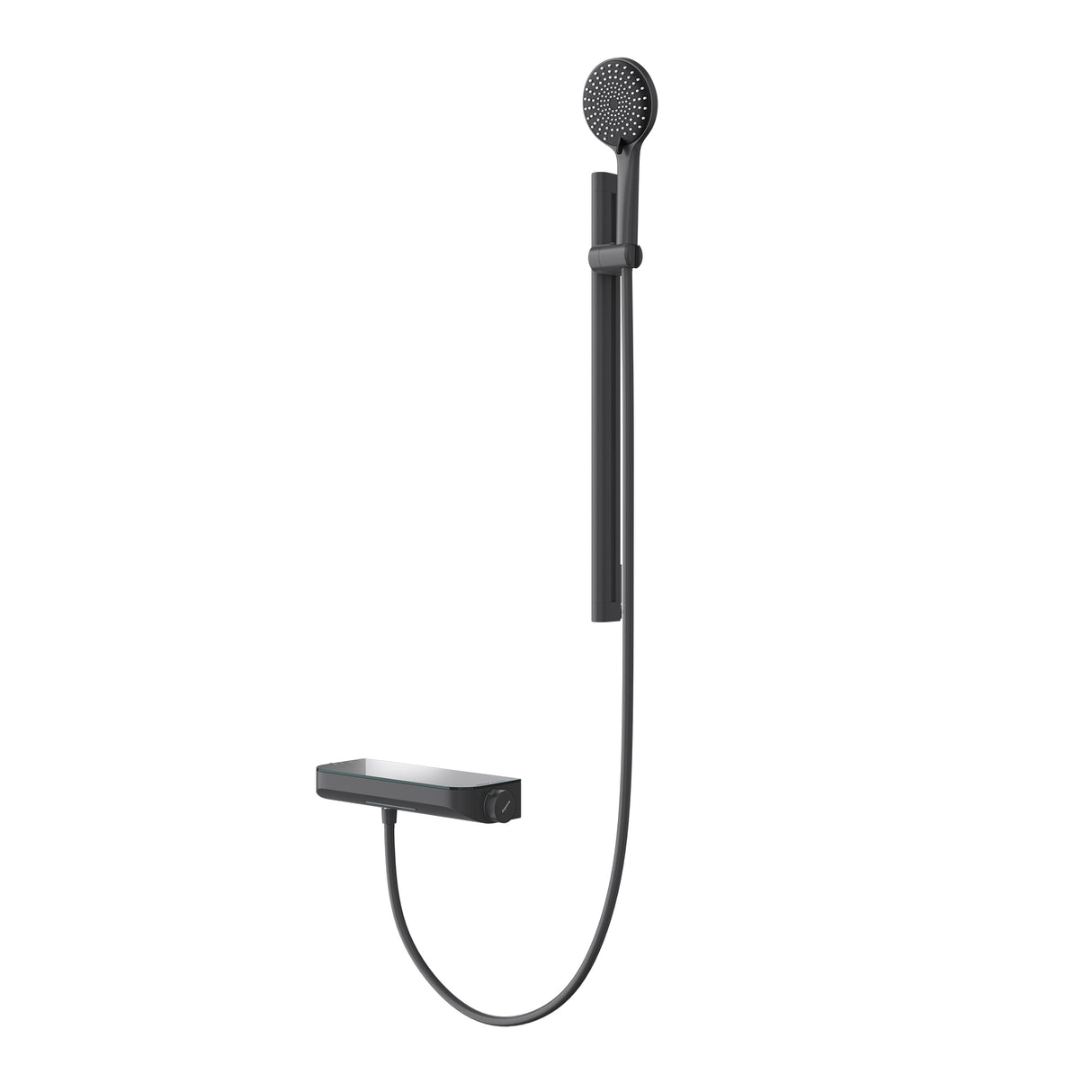 glasvilla Duschsystem mit Thermostat, Duscharmatur Komplettset mit Sicherheitsverriegelung, 3 Strahlarten höhenverstellbar Duschbrause mit Unterauslauf aus Messing Duschsystem9