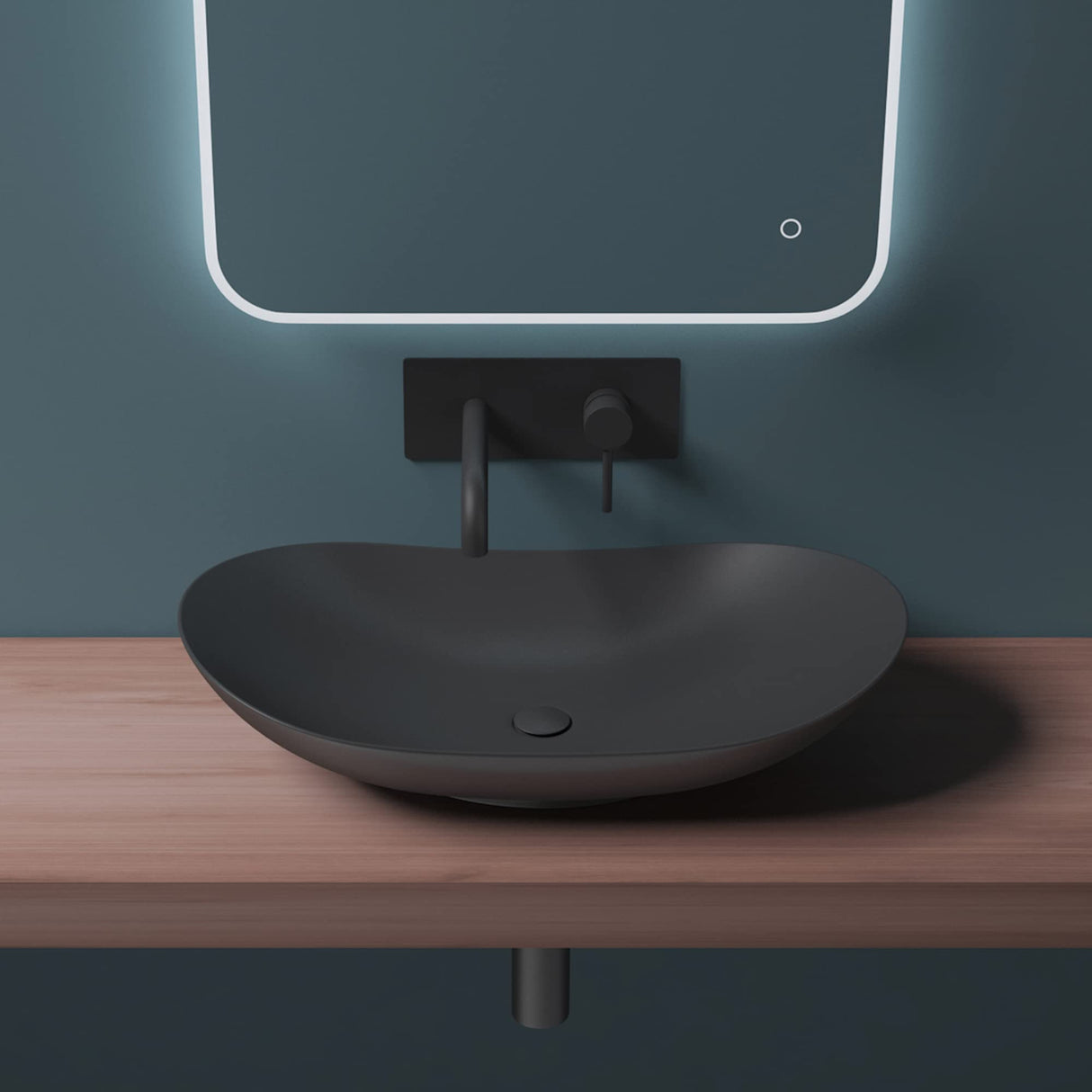 glasvilla Ablaufgarnitur Waschbeckenstöpsel | Waschtisch Stöpsel für alle DIN-Waschbecken