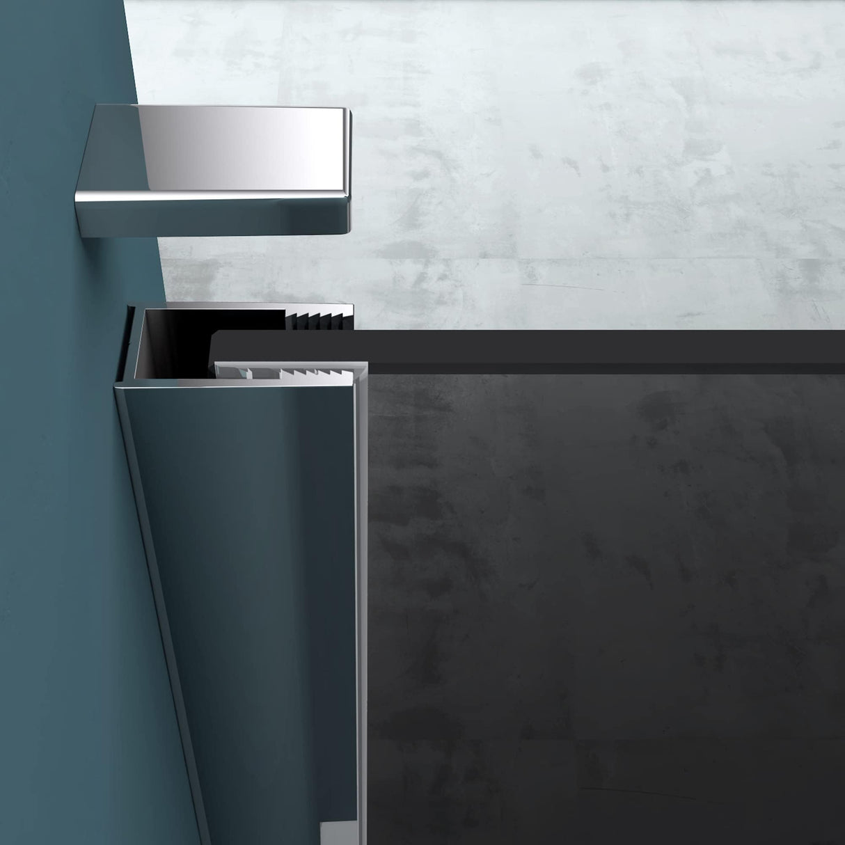 glasvilla Duschwand für Dusche Duschabtrennung Walk-In Dusche ESG-Sicherheitsglas 8mm NANO Glas BRAM1 & Bram3 Bremen1VG