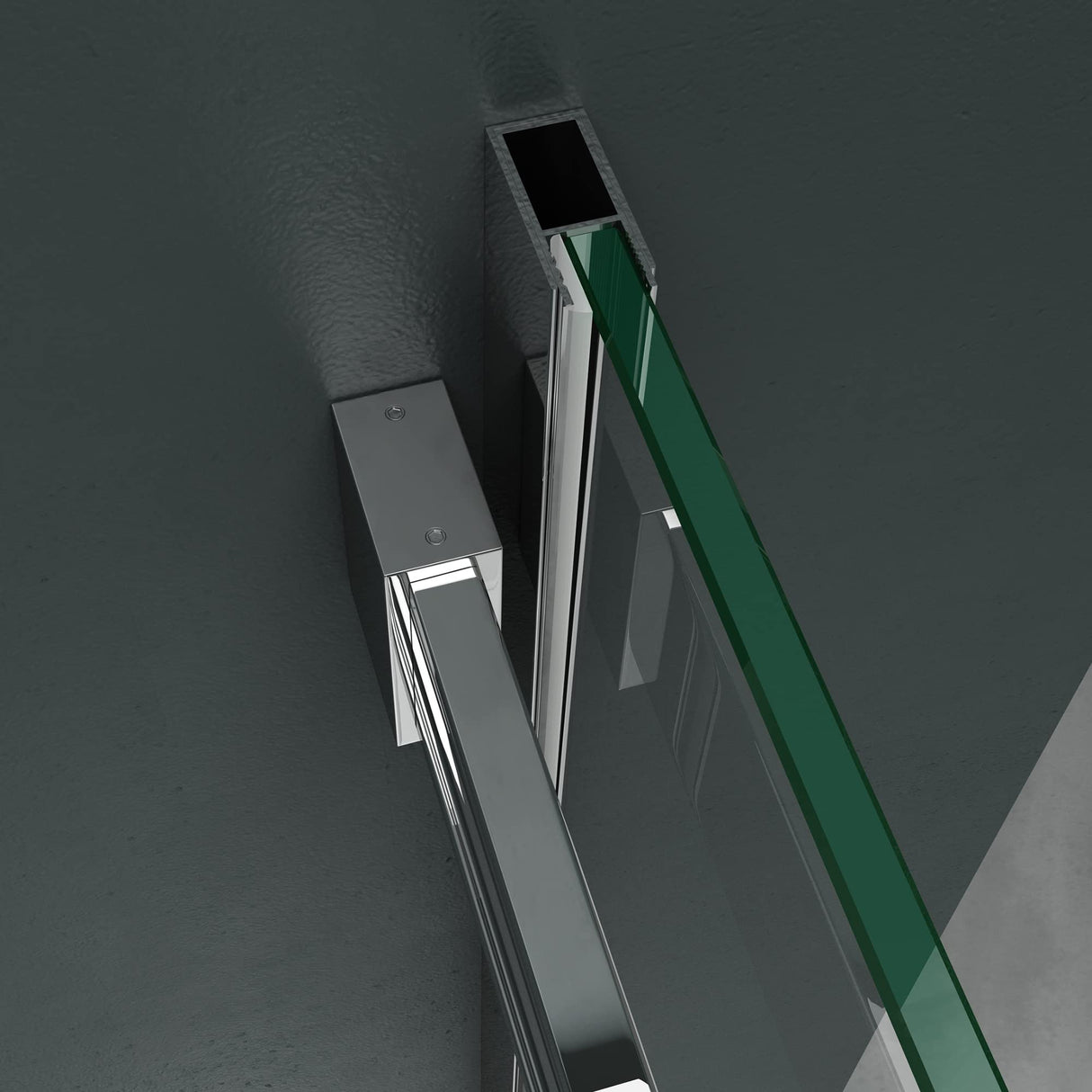 glasvilla Eckdusche Duschkabine Sicherheitsglas 8mm ESG beidseitige NANO-Beschichtung Schiebetür Dusche Ravenna17K